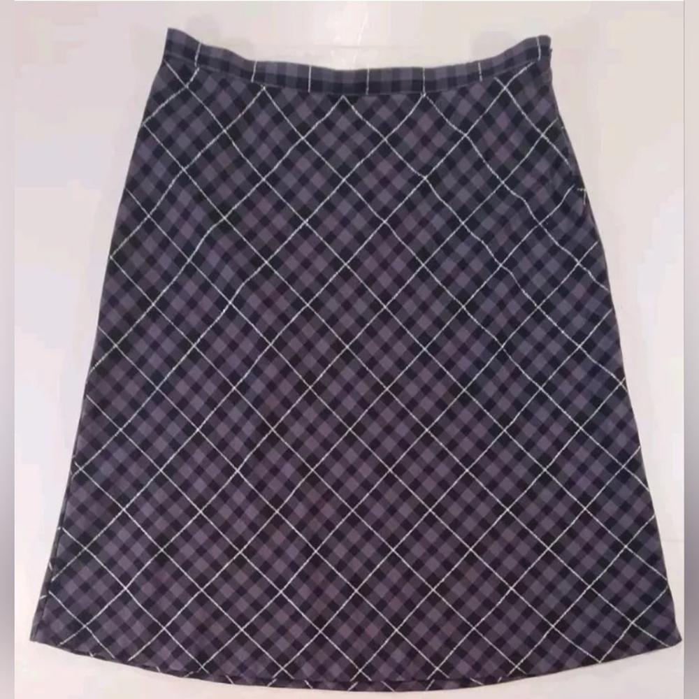 Women’s Vintage Plaid Midi Skirt Sz 18 Dark Academia Nerd Core Cosplay Secretary